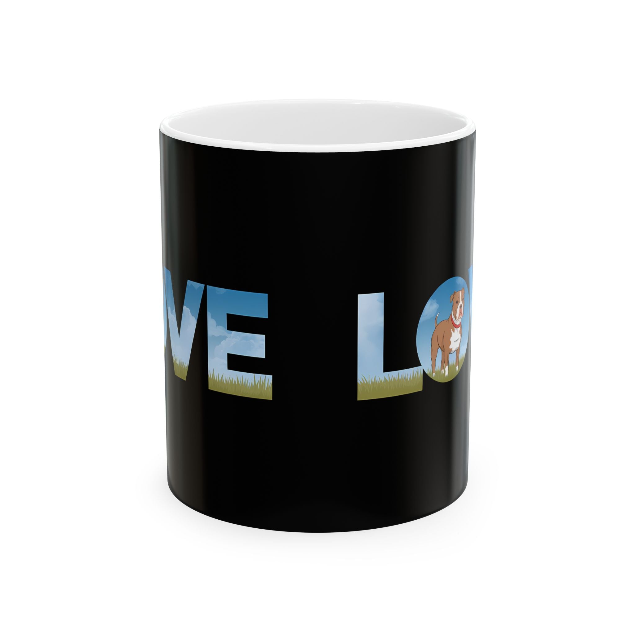 Love Pitbulls Mug | Pitbull Coffee Mug | Cute Pitbull Coffee Mug 11oz Secondary image