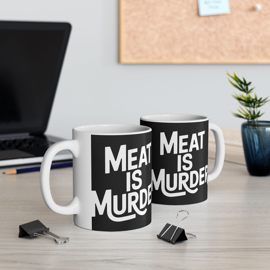 Vegan - Meat Is Murder 11oz/15oz Ceramic Mug