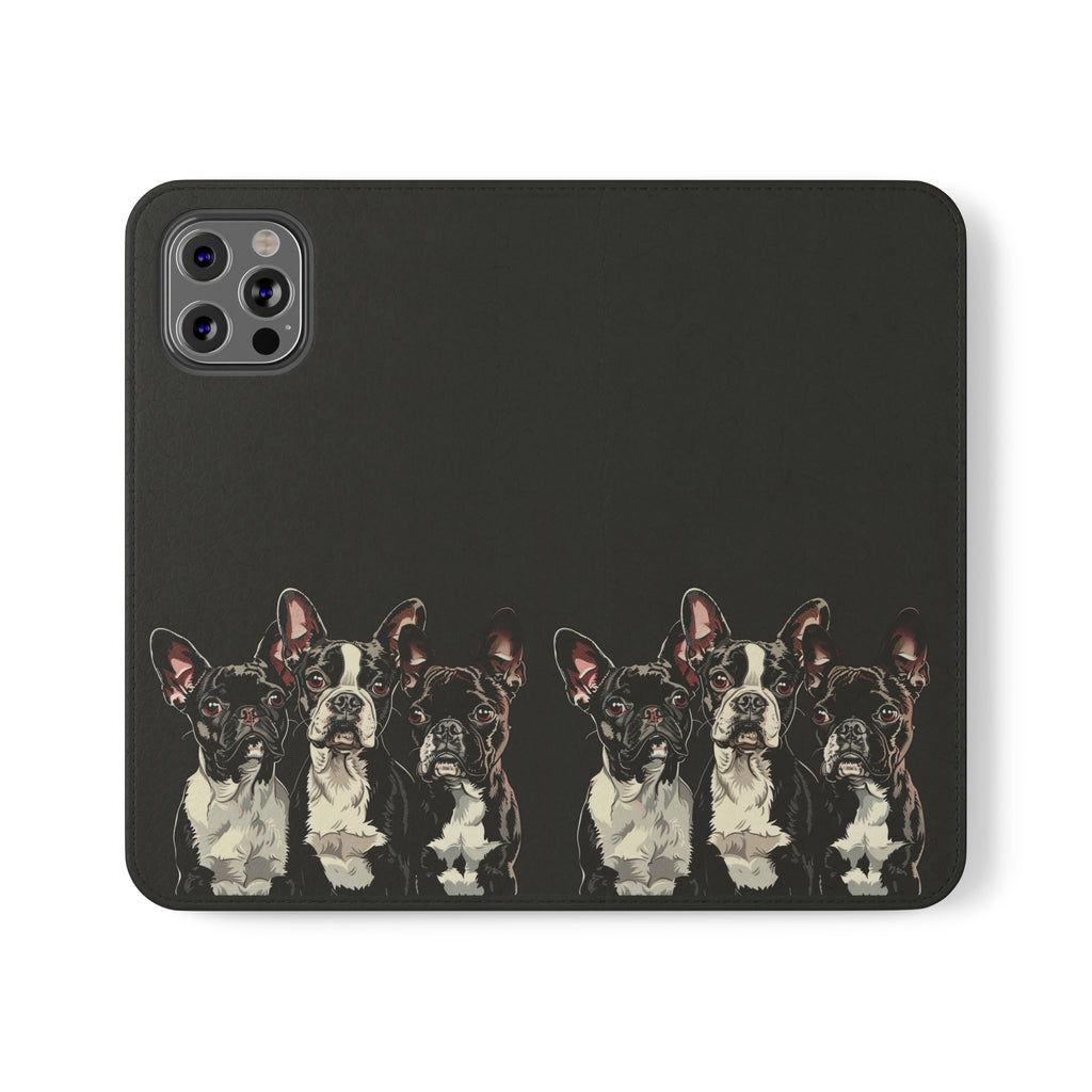 Boston Terrier Phone Case | Boston Terrier Wallet Phone Case | IPhone & Samsung Galaxy Boston Terrier Flip Cases