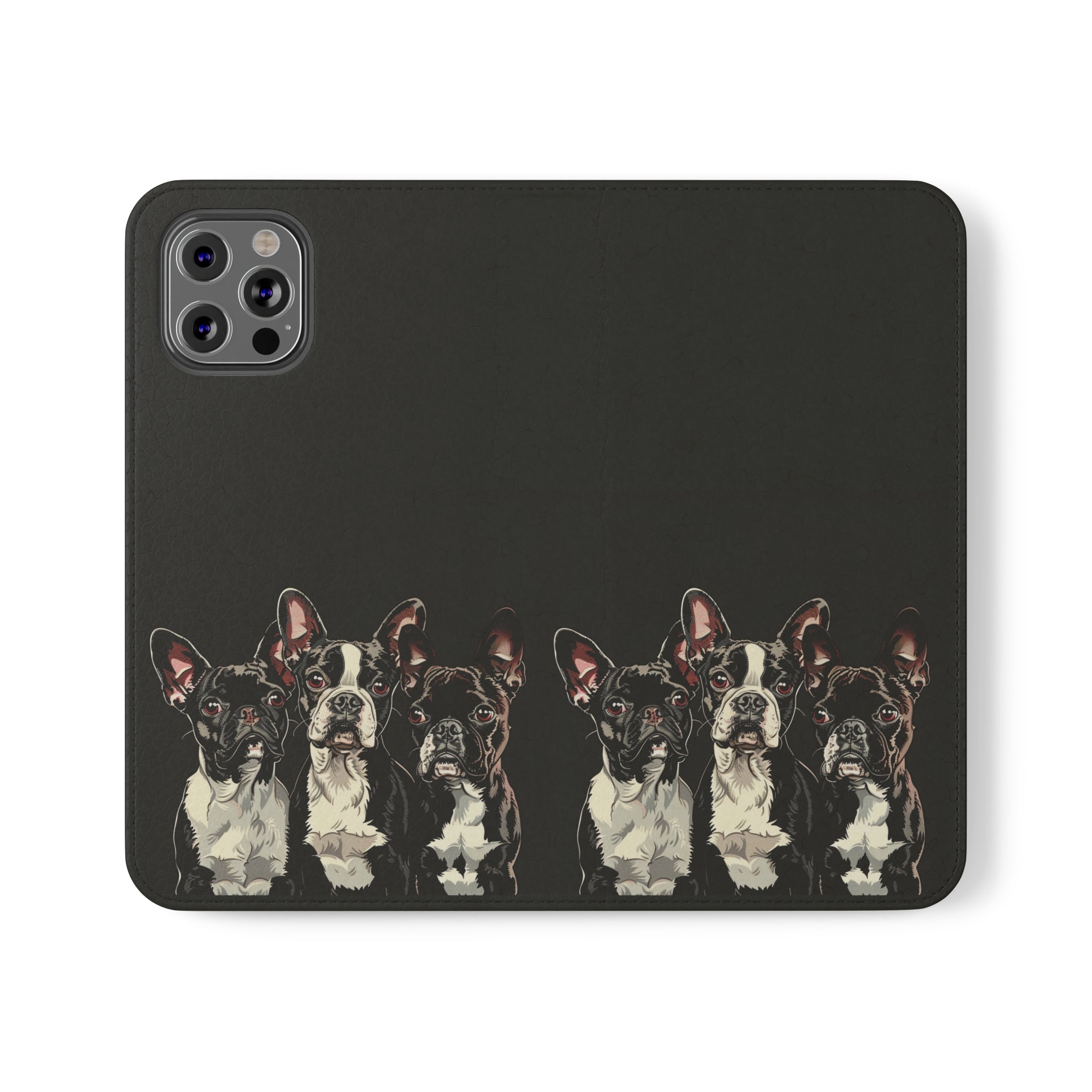 Boston Terrier Phone Case | Boston Terrier Wallet Phone Case | IPhone & Samsung Galaxy Boston Terrier Flip Cases