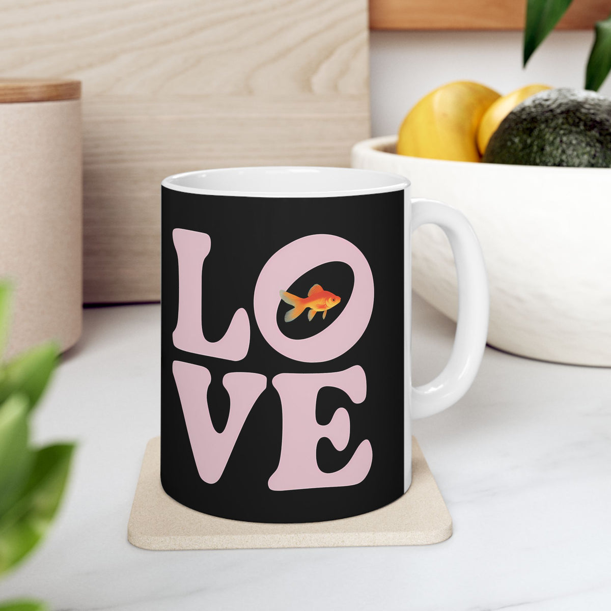 Sweet Love Goldfish Mug | Goldfish Coffee Mug | Cute Goldfish Coffee Mug 11oz