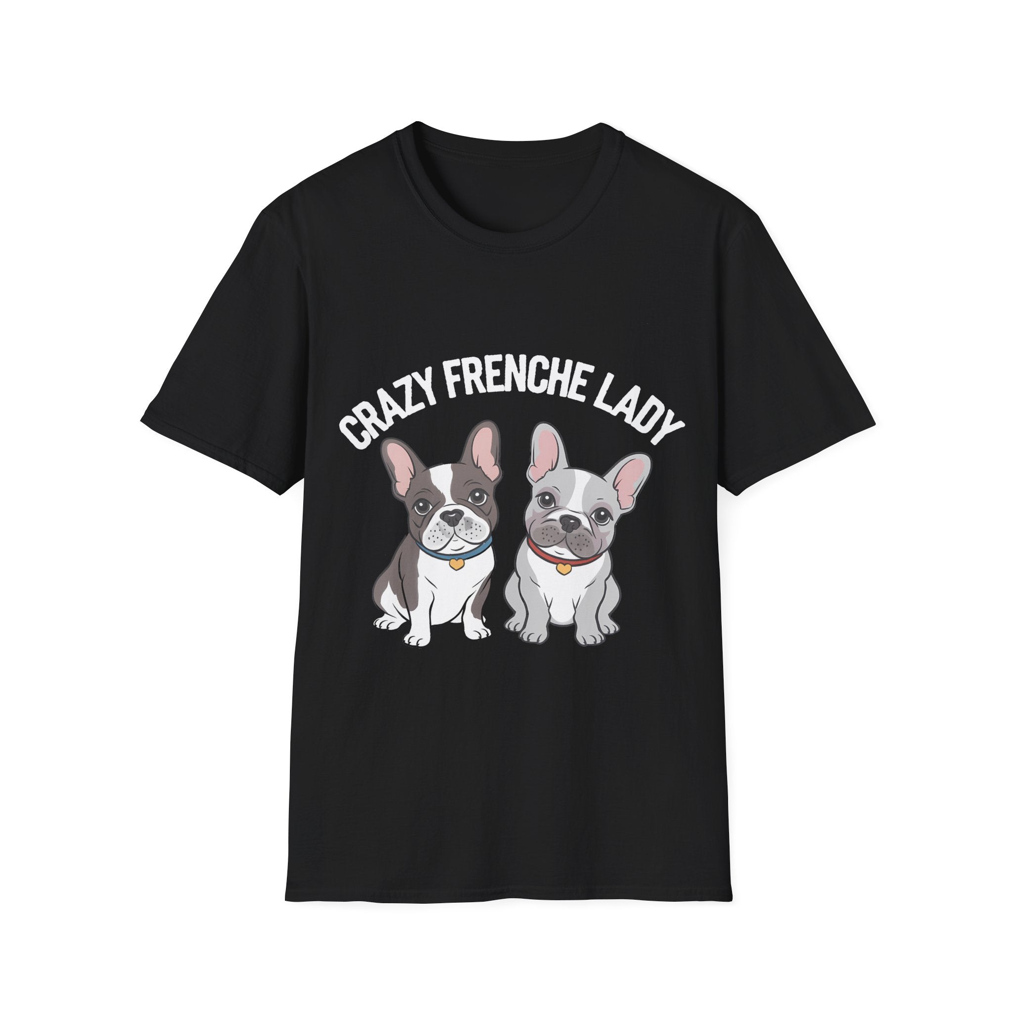 Cute Crazy Frenchie Lady French Bulldog Lover T-Shirt