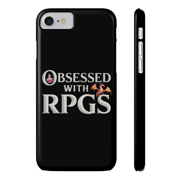 Premium Obsessed With RPGs iPhone Case | Fantasy Role Playing Game Slim Phone Cases