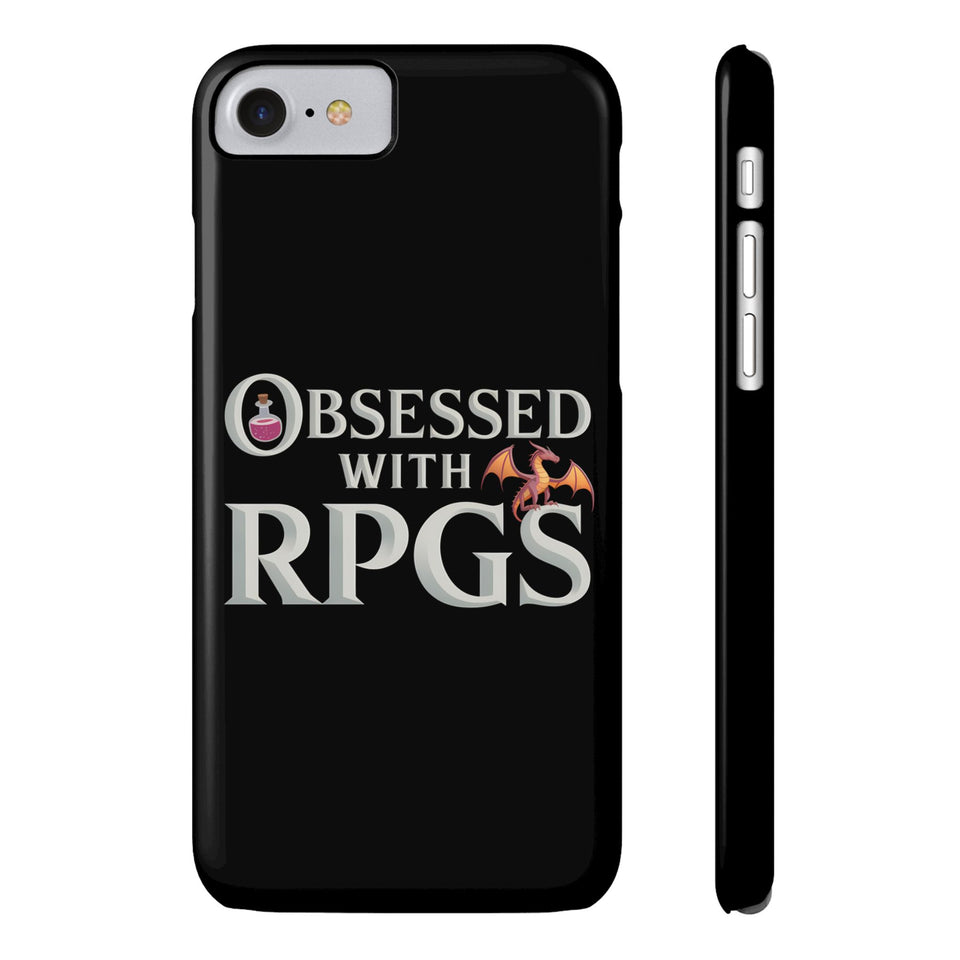 Premium Obsessed With RPGs iPhone Case | Fantasy Role Playing Game Slim Phone Cases