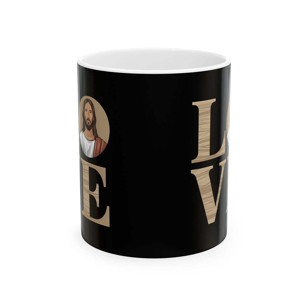 Love Jesus Ceramic Mug | Christianity Faith In Jesus Gifts (11oz)