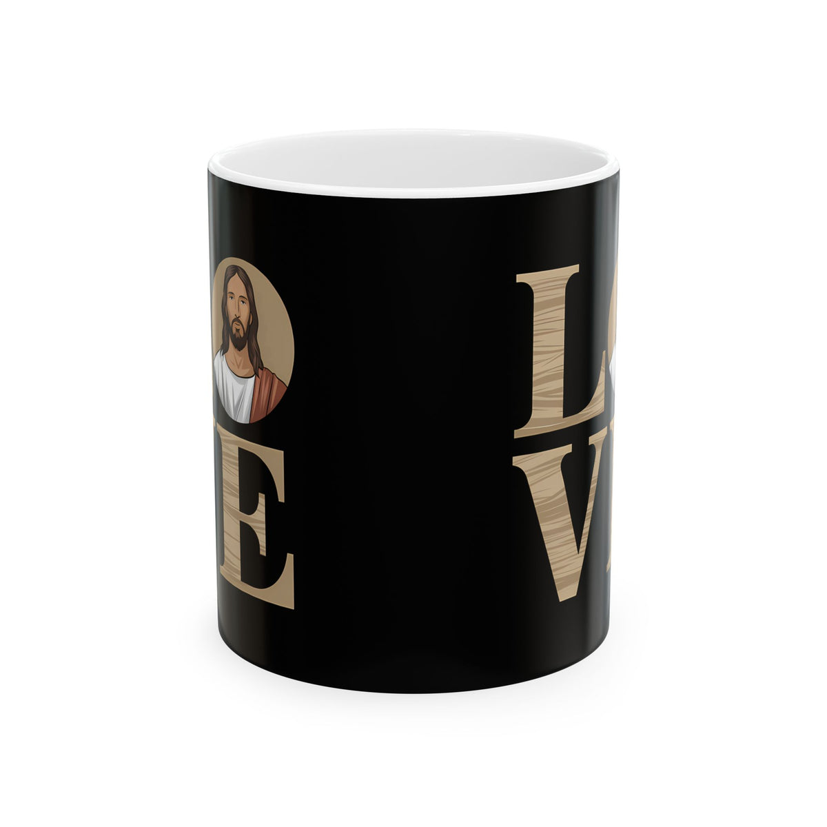 Love Jesus Ceramic Mug | Christianity Faith In Jesus Gifts (11oz)