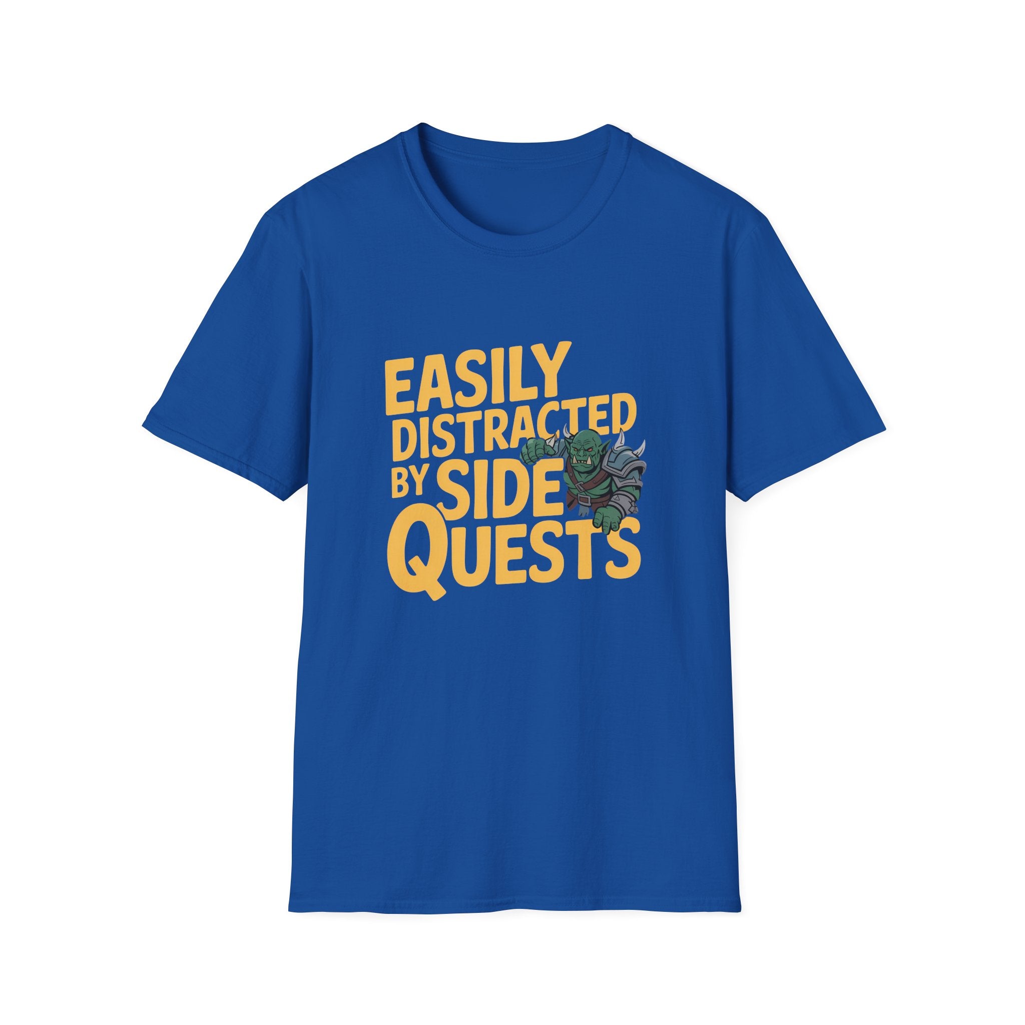 Easily Distracted By Side Quests T-Shirt — RPG Gamer Tee 2