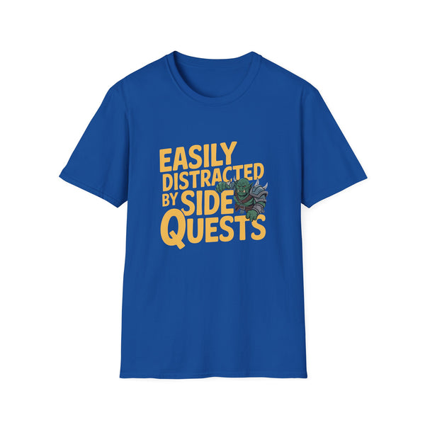 Easily Distracted By Side Quests T-Shirt — RPG Gamer Tee 2