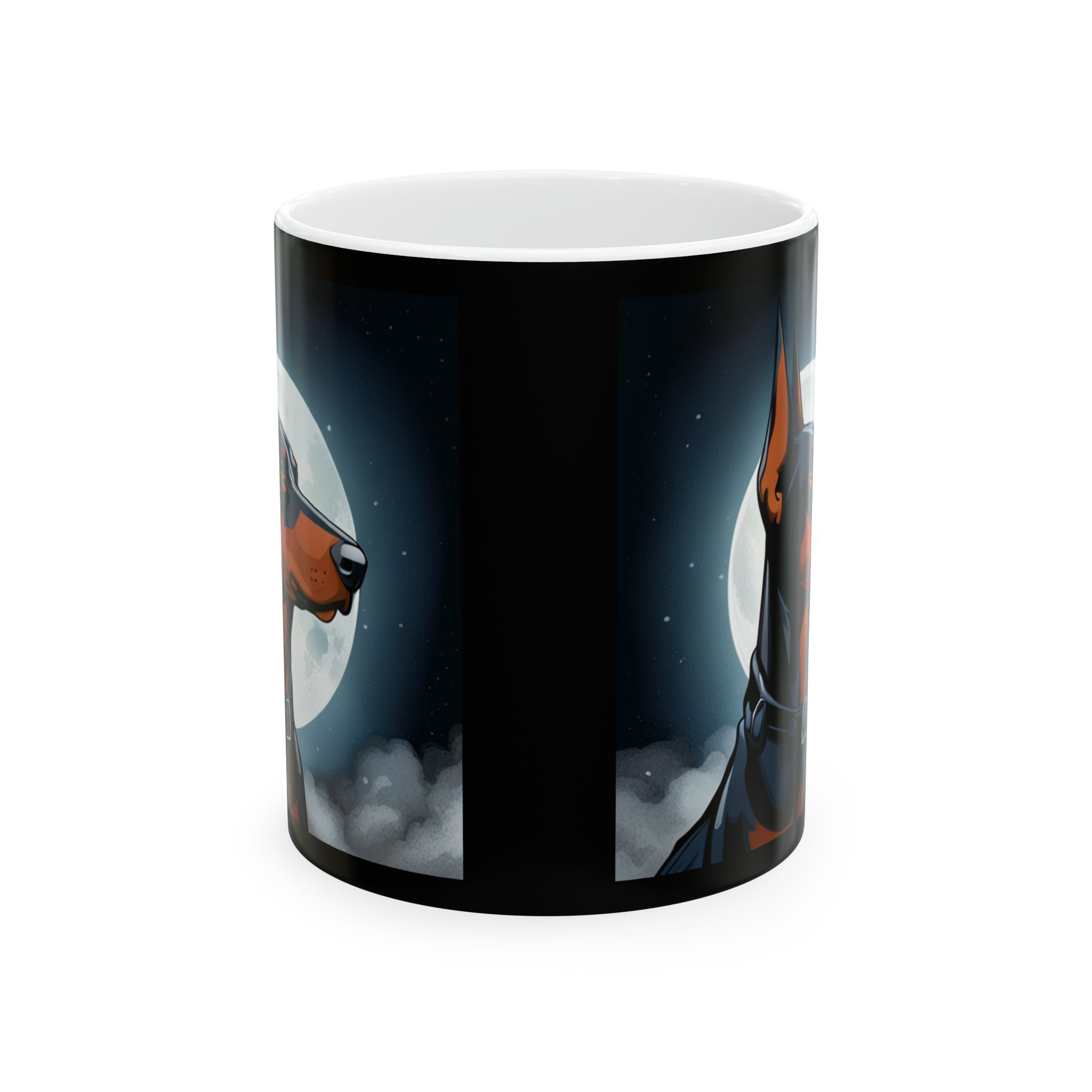 Doberman Mug | Doberman Gifts | Doberman Presents Moon Ceramic Mug 11oz