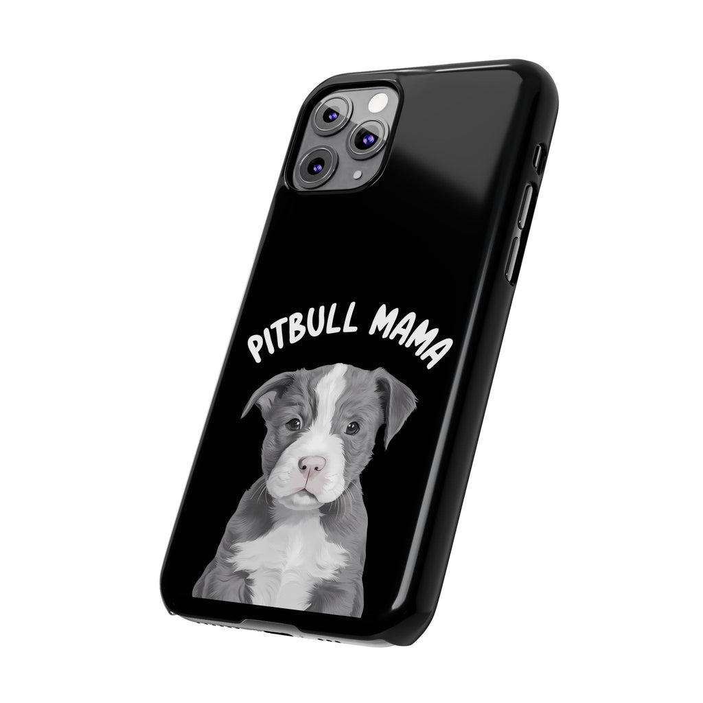Premium Pitbull Mama iPhone Case | Pitbull Gifts Slim Phone Cases