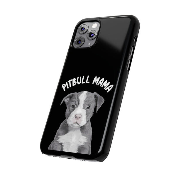 Premium Pitbull Mama iPhone Case | Pitbull Gifts Slim Phone Cases