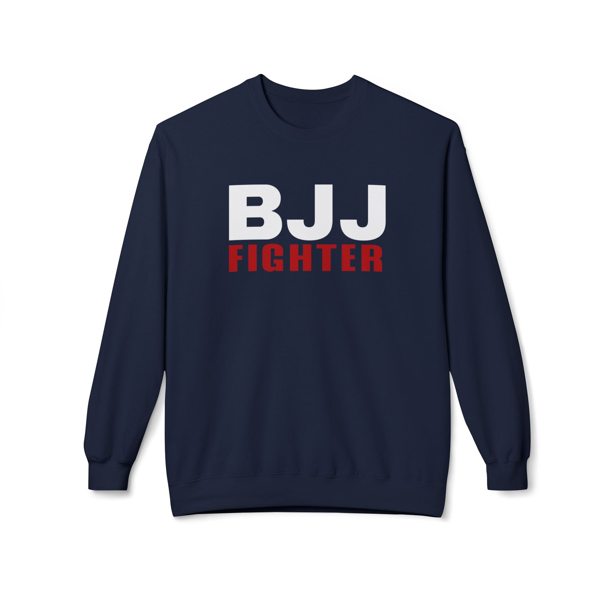 Brazilian Jiu Jitsu BJJ Fighter BJJ Unisex Midweight Softstyle Fleece Crewneck Sweatshirt
