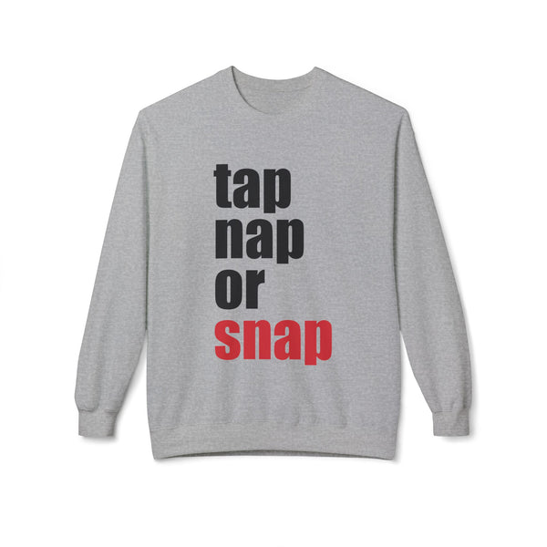Brazilian Jiu Jitsu Tap Nap Or Snap BJJ Unisex Midweight Softstyle Fleece Crewneck Sweatshirt