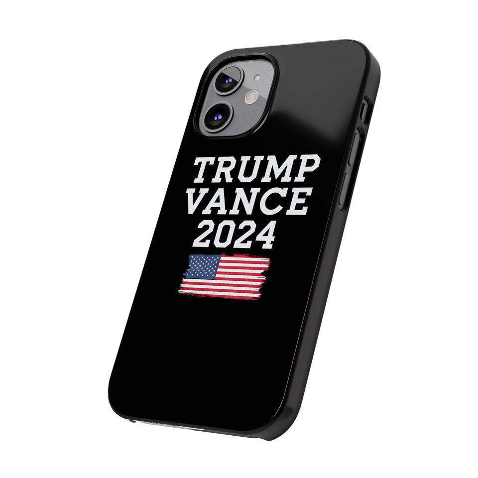 Premium Trump Vance 2024 iPhone Case | Donald Trump Gifts Slim Phone Cases