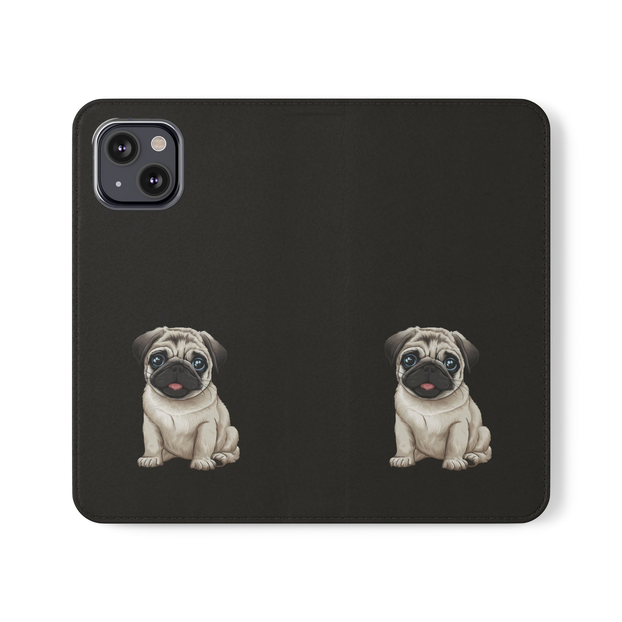 Pug iPhone & Samsung Wallet Phone Case | Pug Flip Cases
