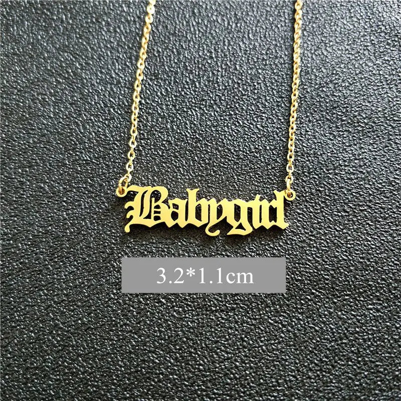 Babygirl Pendant Necklace | Baby Girl Necklace
