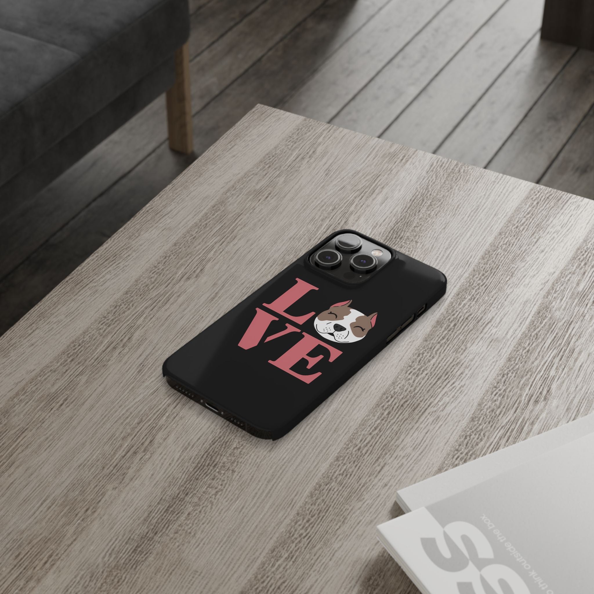 Premium Love Pitbulls iPhone Case | Pitbull Gifts Slim Phone Cases