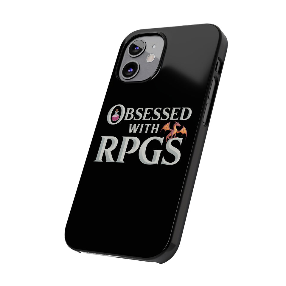 Premium Obsessed With RPGs iPhone Case | Fantasy Role Playing Game Slim Phone Cases