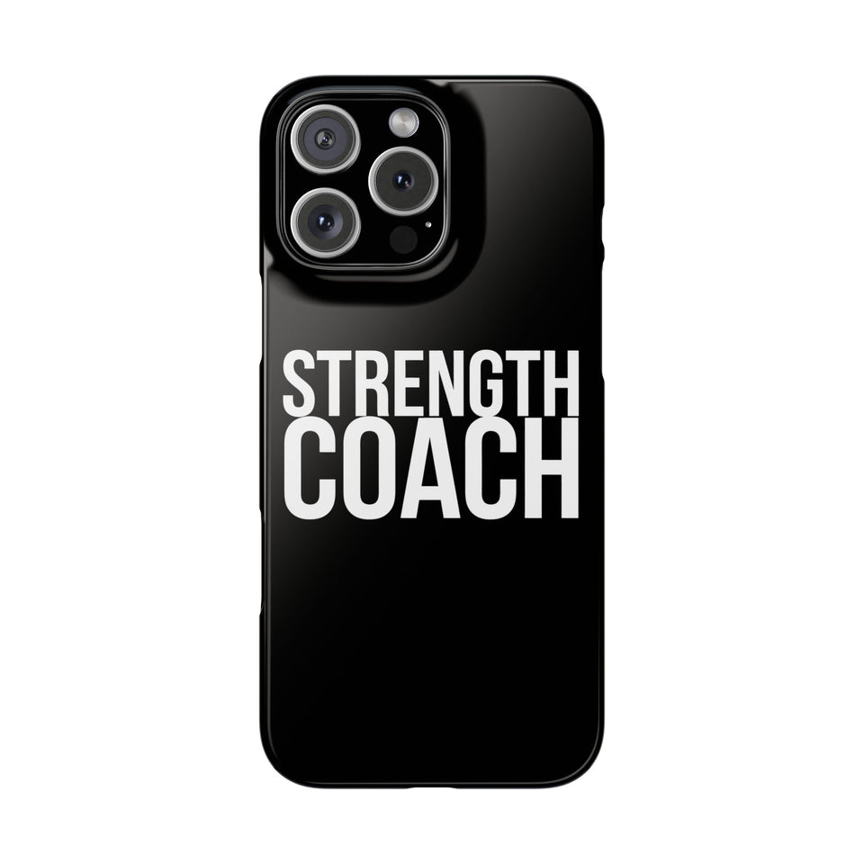 Premium Strength Coach iPhone Case | Strength Coach Gifts Slim Phone Cases