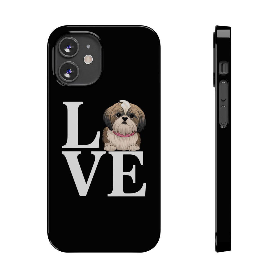 Premium Love Shih Tzu iPhone Case | Cute Shih Tzu Slim Phone Cases
