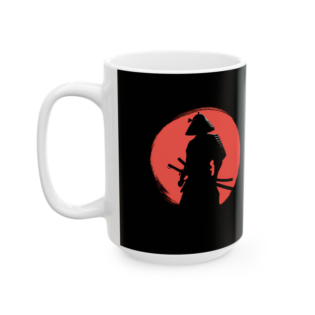 Samurai Red Moon Mug