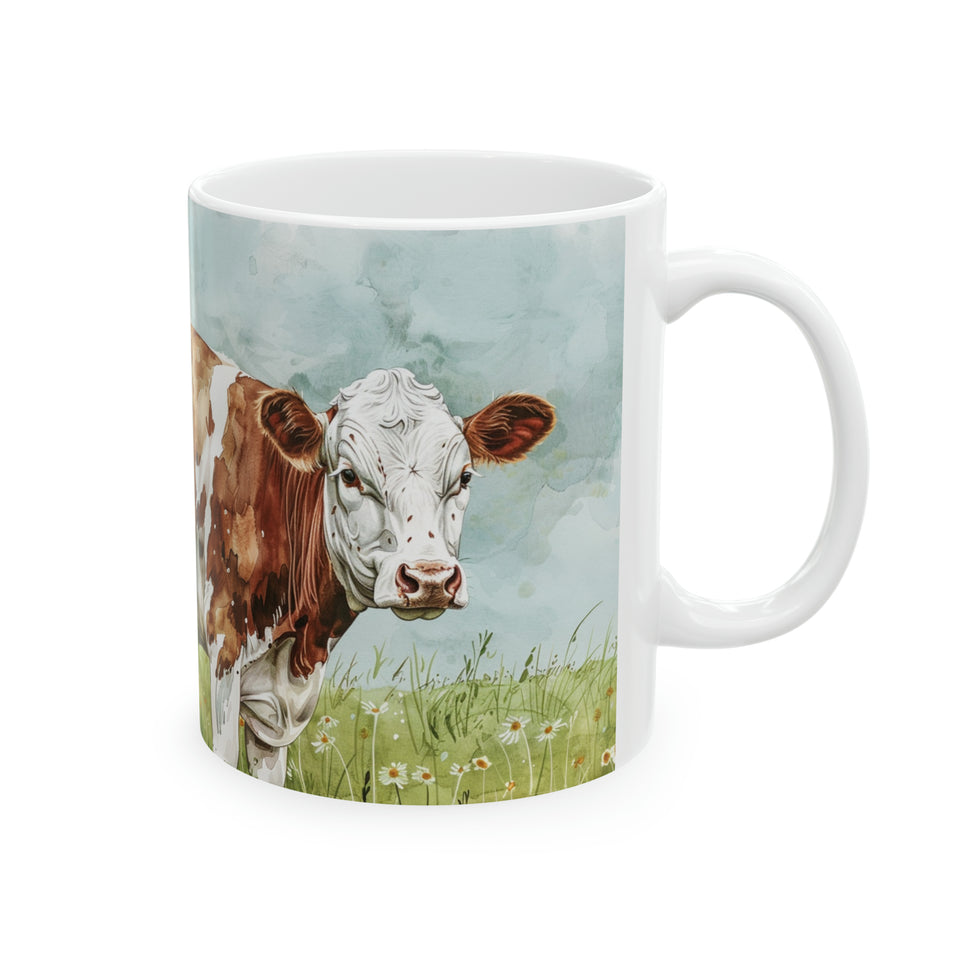 Cow Mug | Coffee Cow Mug | Cow Print Mug | Cow Presents | Highland Cow Mug 11oz