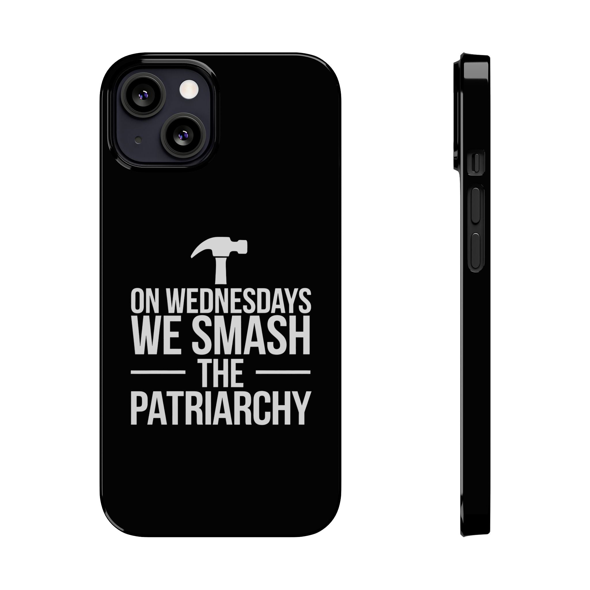 Premium On Wednesdays We Smash The Patriarchy iPhone Case | Feminist Gifts Slim Phone Cases