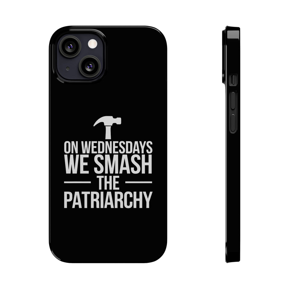 Premium On Wednesdays We Smash The Patriarchy iPhone Case | Feminist Gifts Slim Phone Cases