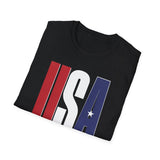 USA Flag Graphic T-Shirt — Red White & Blue Patriotic Tee USA Flag Graphic T-Shirt — Red White & Blue Patriotic Tee