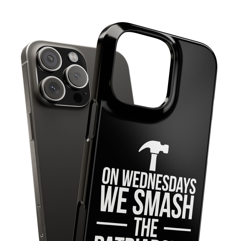 Premium On Wednesdays We Smash The Patriarchy iPhone Case | Feminist Gifts Slim Phone Cases