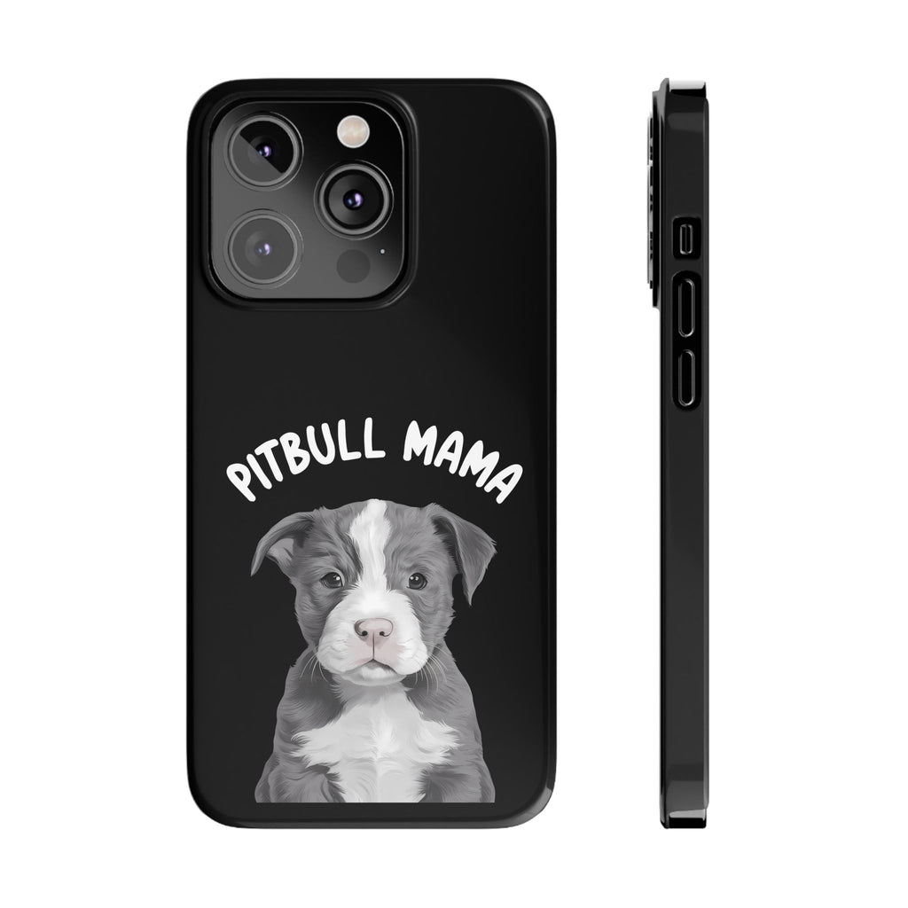 Premium Pitbull Mama iPhone Case | Pitbull Gifts Slim Phone Cases