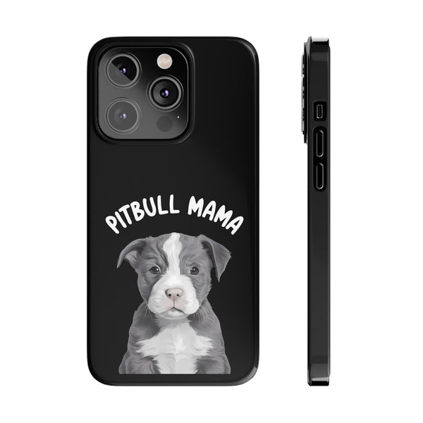 Premium Pitbull Mama iPhone Case | Pitbull Gifts Slim Phone Cases