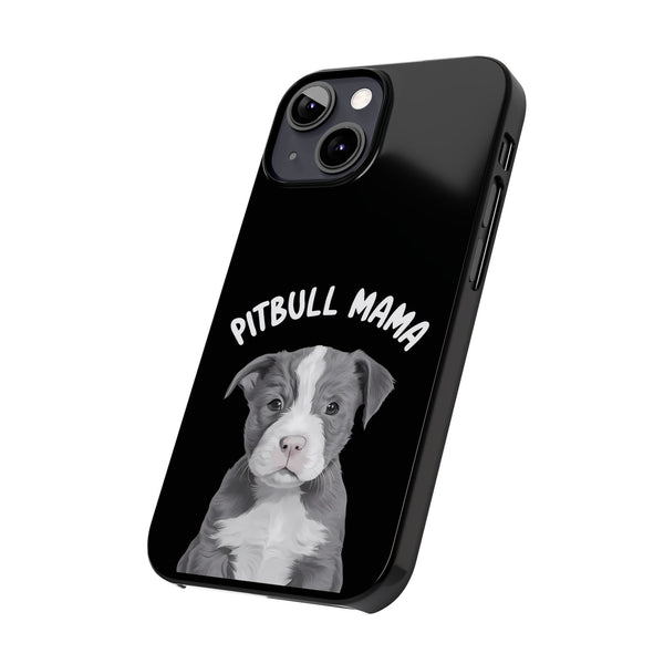 Premium Pitbull Mama iPhone Case | Pitbull Gifts Slim Phone Cases