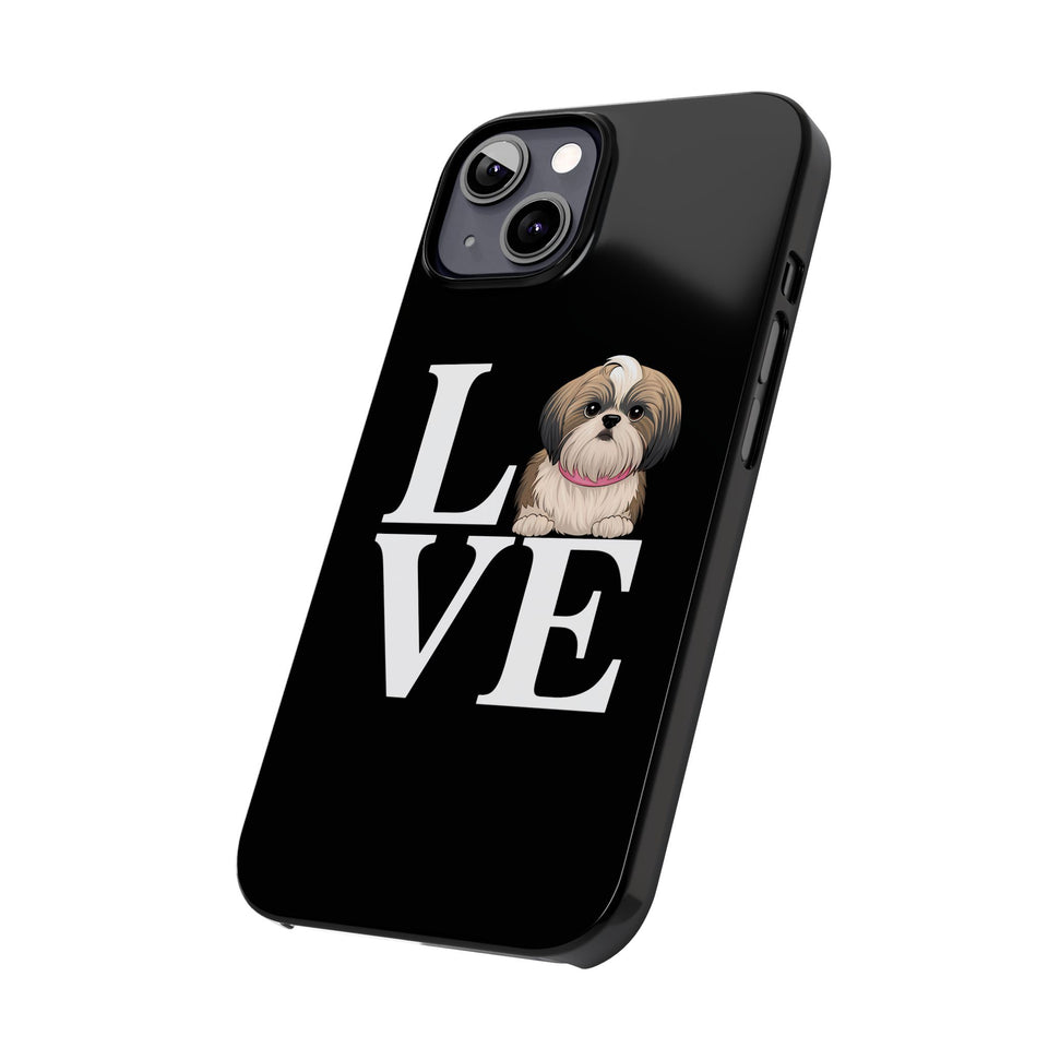 Premium Love Shih Tzu iPhone Case | Cute Shih Tzu Slim Phone Cases