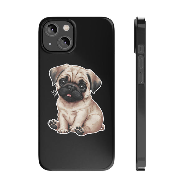 Premium Pug Puppy iPhone Case | Cute Pug Gifts Slim Phone Cases