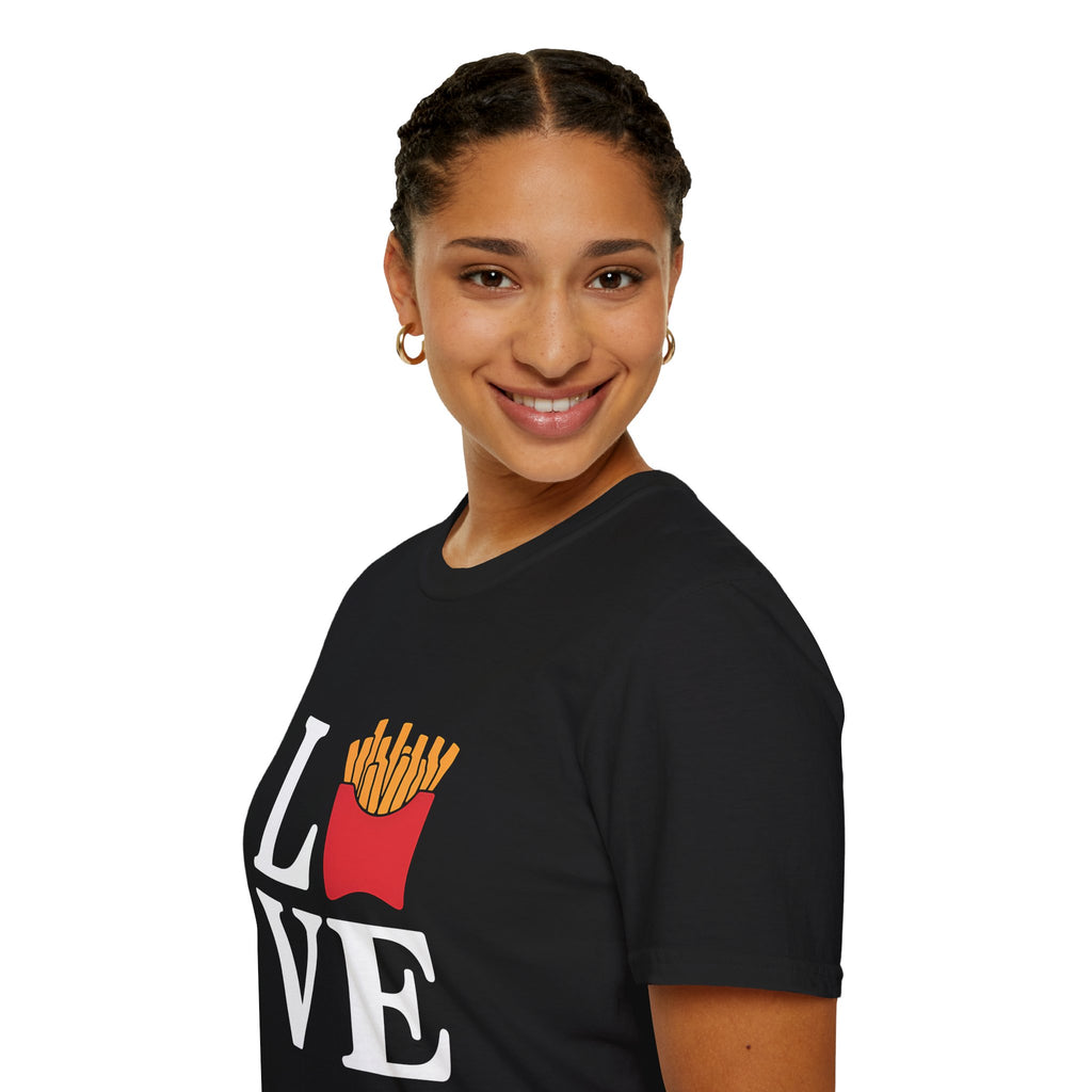 Love French Fries T-Shirt | French Fries Gifts Unisex Fries T-Shirt