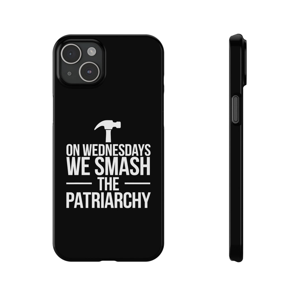 Premium On Wednesdays We Smash The Patriarchy iPhone Case | Feminist Gifts Slim Phone Cases