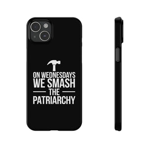 Premium On Wednesdays We Smash The Patriarchy iPhone Case | Feminist Gifts Slim Phone Cases Premium On Wednesdays We Smash The Patriarchy iPhone Case | Feminist Gifts Slim Phone Cases