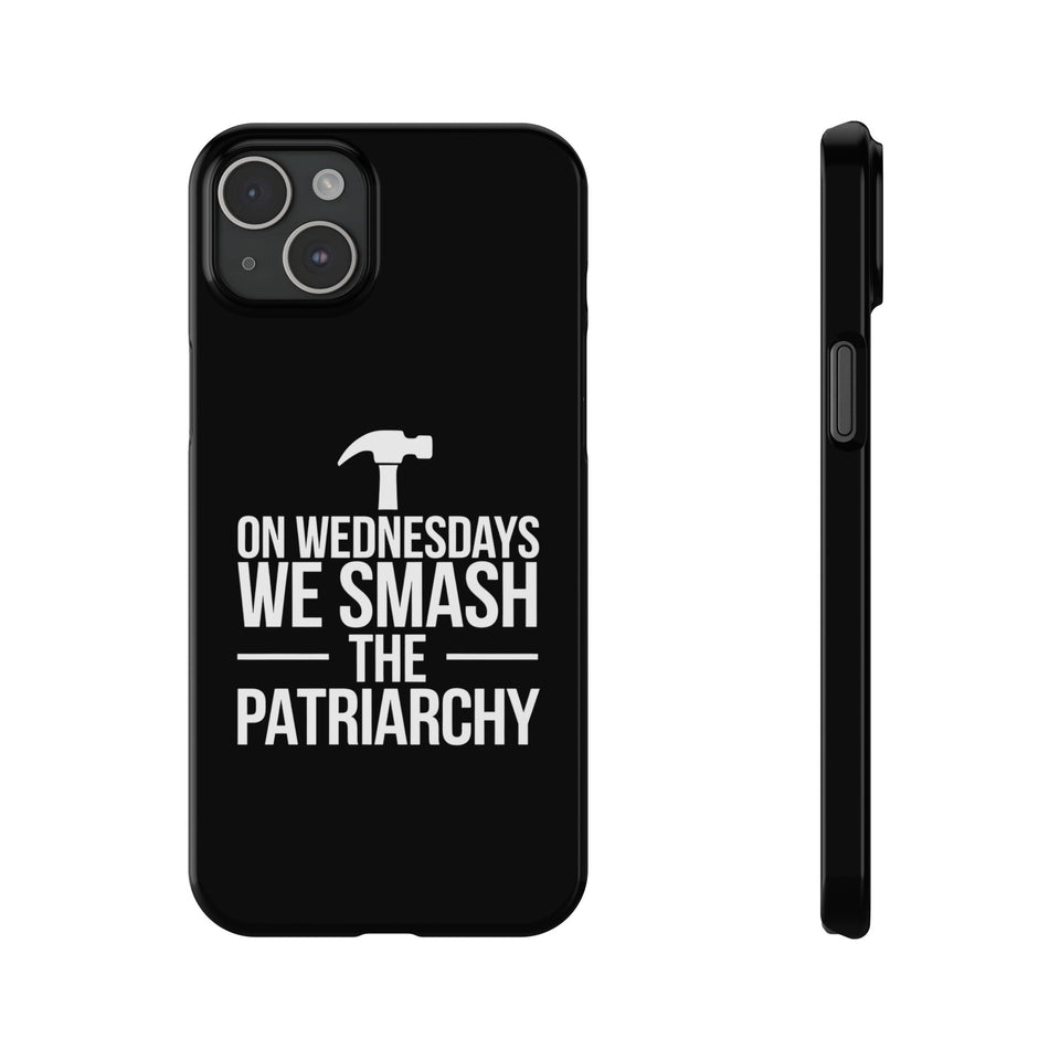 Premium On Wednesdays We Smash The Patriarchy iPhone Case | Feminist Gifts Slim Phone Cases