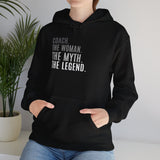 Coach Woman The Myth Coach Hoodie | Coach Gift | Coach Gift Ideas | Football Coach Gifts | Baseball Coach Gifts | Basketball Coach Gifts Unisex Heavy Blend™ Hooded Sweatshirt coach mug, coach coffee cup, coach gift, baseball coach gifts, football coach gifts, coach gift ideas, basketball coach gifts, hockey coach gifts, softball coach gifts, soccer coach gifts, cheer coach gifts, football coach gift ideas, baseball coach gift ideas, volleyball coach gifts, wrestling coach gifts, basketball coach gift ideas, 
