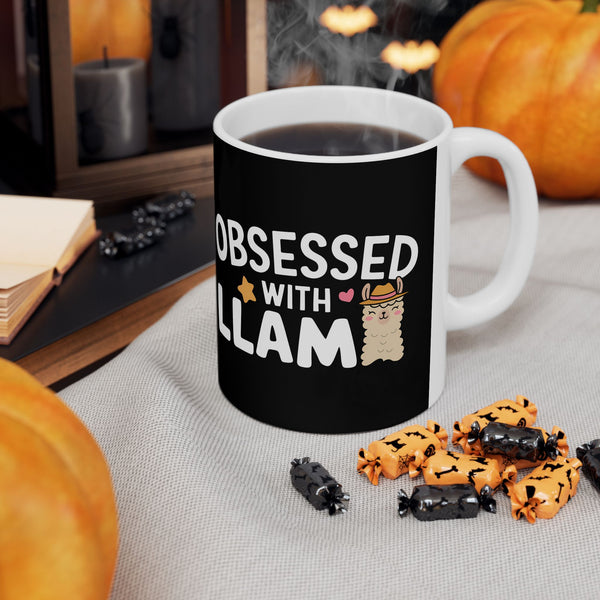 Obsessed With Llama - Llamas Mug | Llama Coffee Mug | Cute Llamas Coffee Mug 11oz