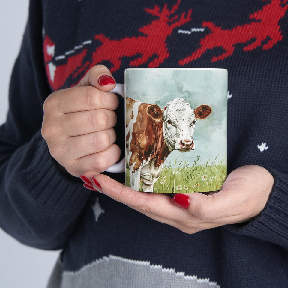 Cow Mug | Coffee Cow Mug | Cow Print Mug | Cow Presents | Highland Cow Mug 11oz