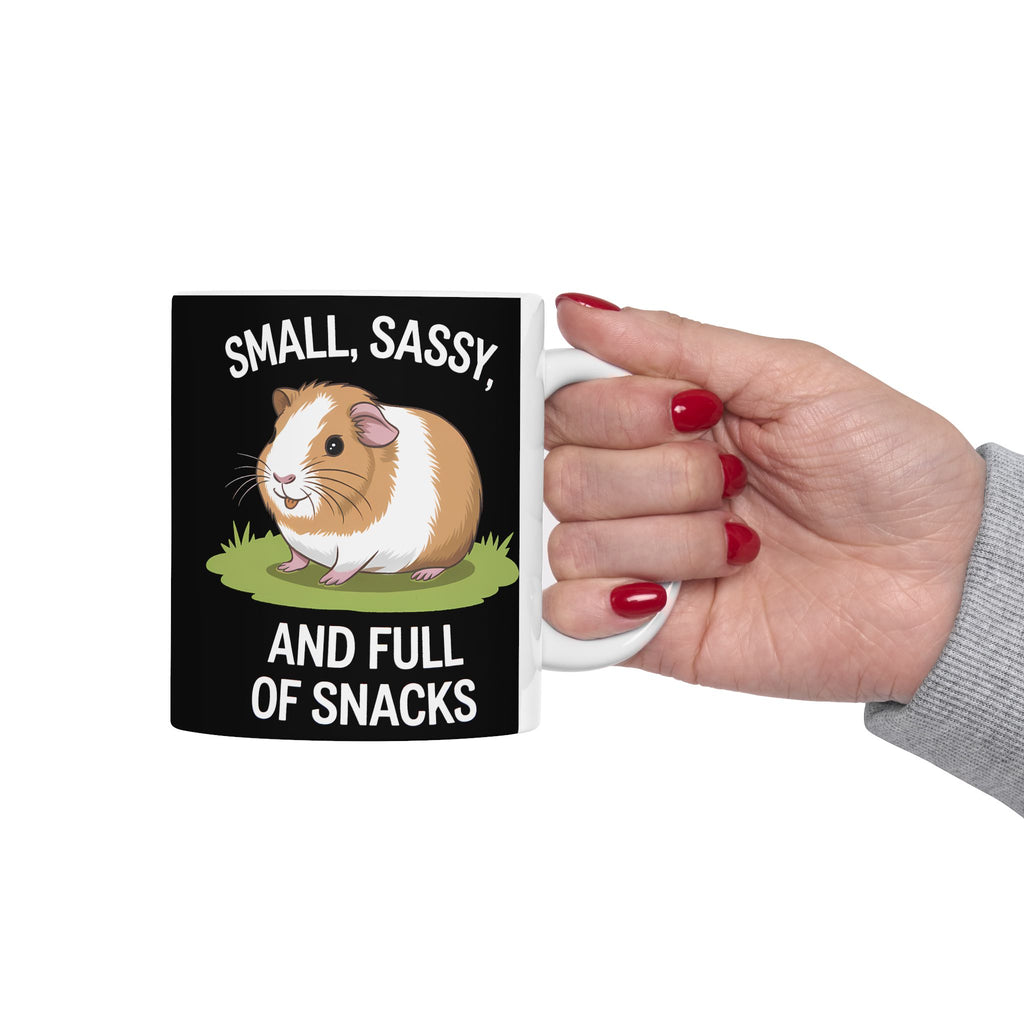 Guinea Pig Mug - Small, Sassy, and Full of Snacks Cute Guinea Pig Mug