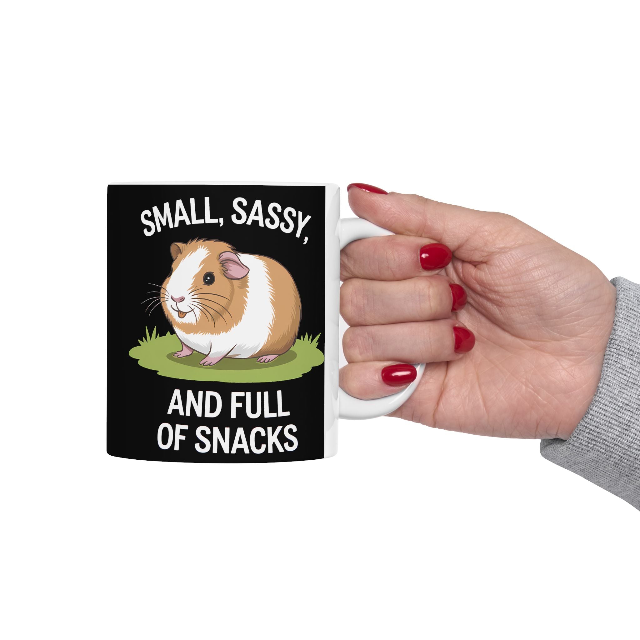Guinea Pig Mug - Small, Sassy, and Full of Snacks Cute Guinea Pig Mug