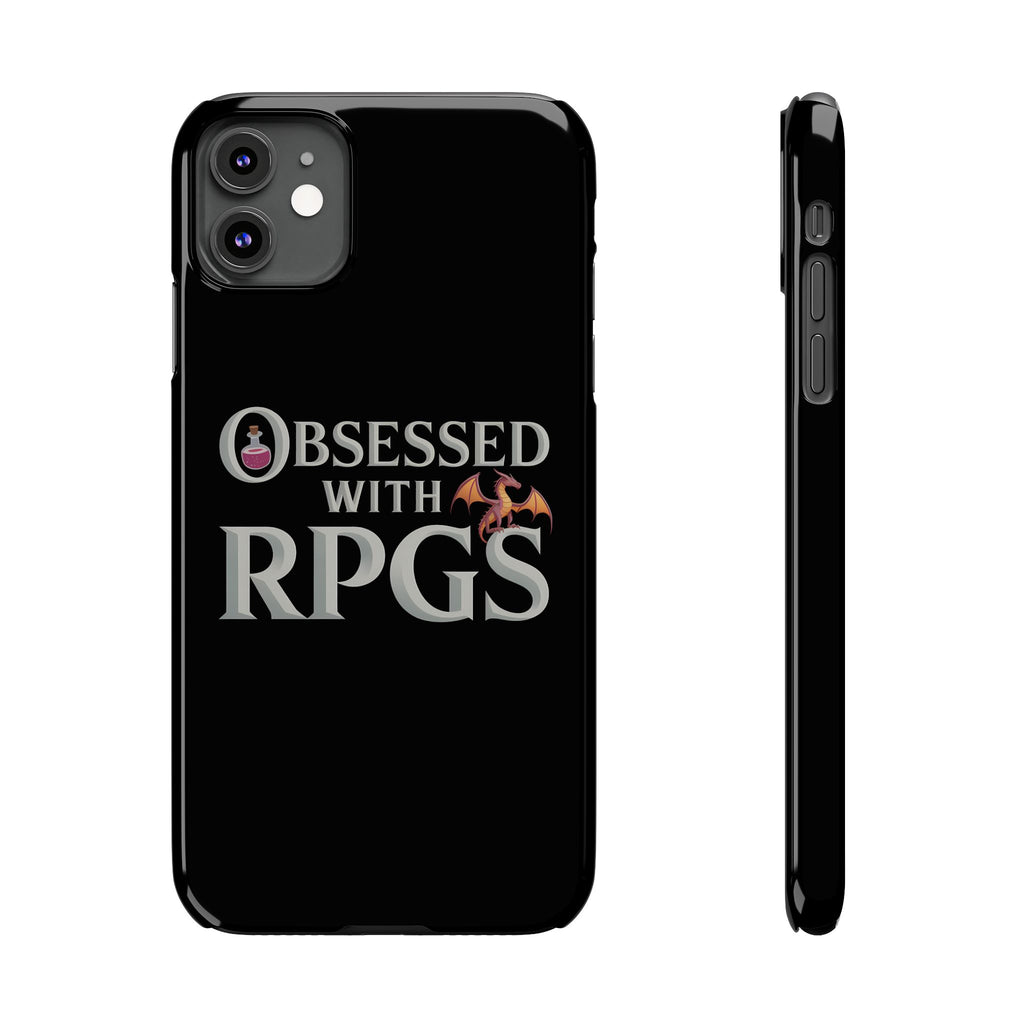 Premium Obsessed With RPGs iPhone Case | Fantasy Role Playing Game Slim Phone Cases