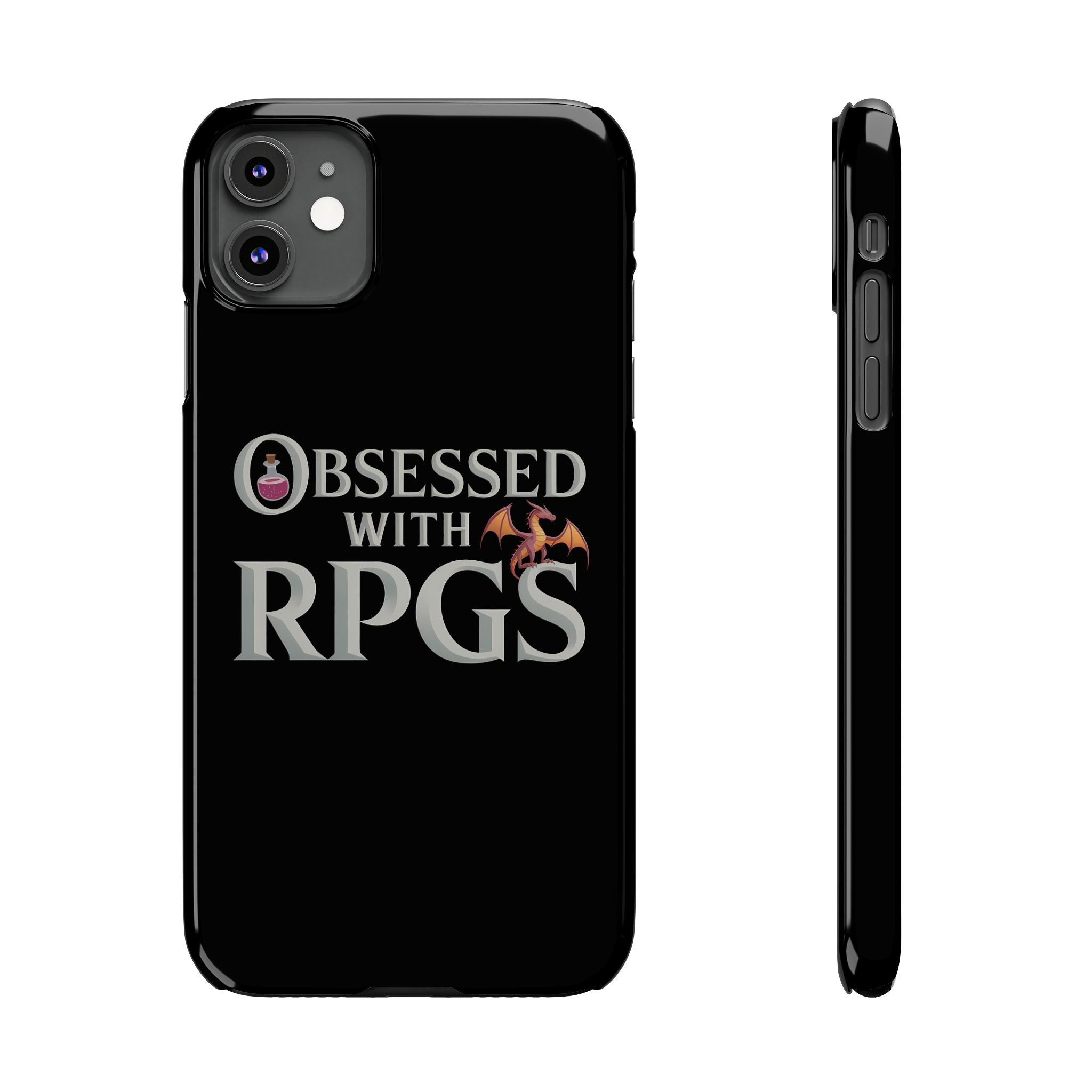 Premium Obsessed With RPGs iPhone Case | Fantasy Role Playing Game Slim Phone Cases