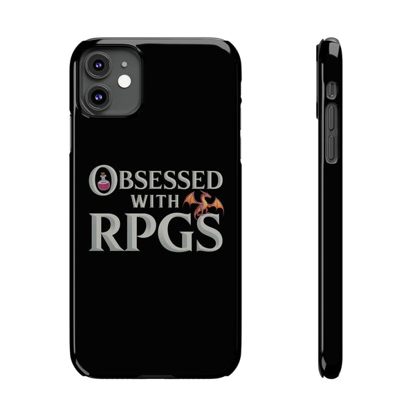 Premium Obsessed With RPGs iPhone Case | Fantasy Role Playing Game Slim Phone Cases
