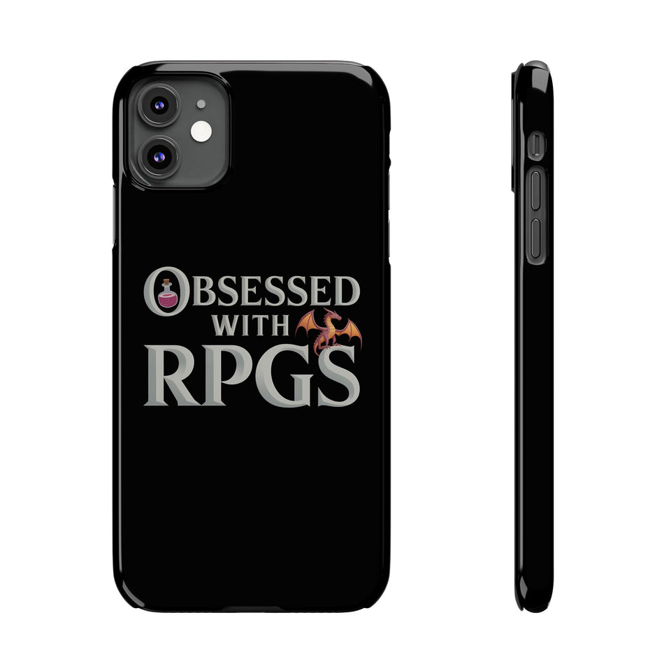 Premium Obsessed With RPGs iPhone Case | Fantasy Role Playing Game Slim Phone Cases