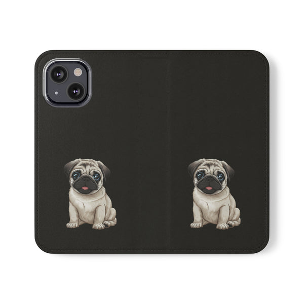 Pug iPhone & Samsung Wallet Phone Case | Pug Flip Cases