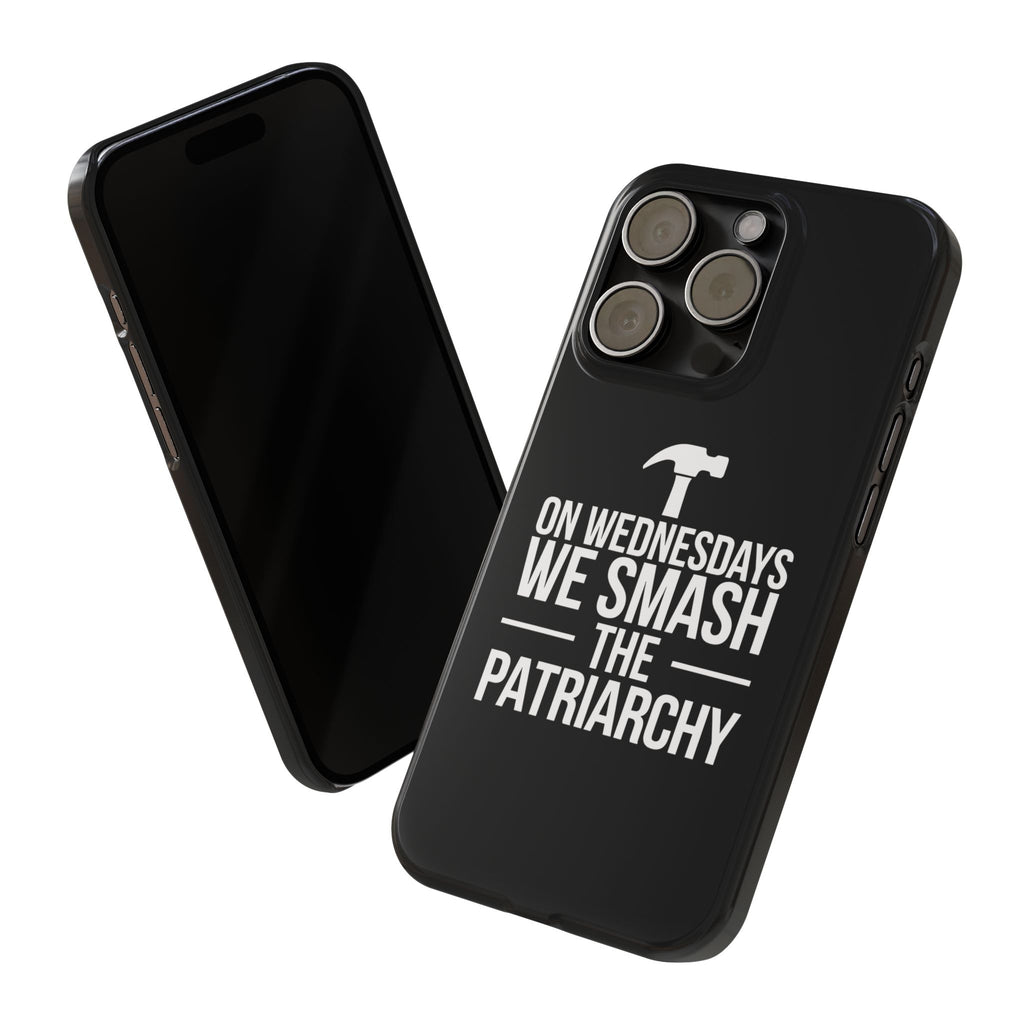 Premium On Wednesdays We Smash The Patriarchy iPhone Case | Feminist Gifts Slim Phone Cases